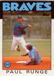 1986 Topps Baseball Cards      409     Paul Runge RC